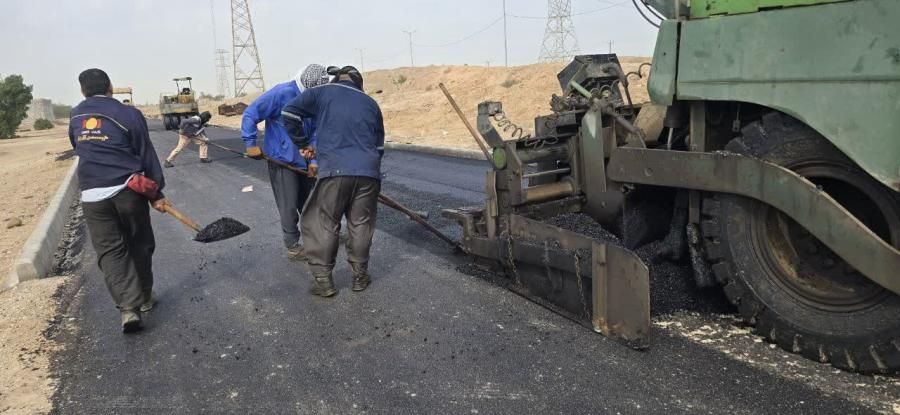 آسفالت معابر روستای قلعه غدیر حمیدیه