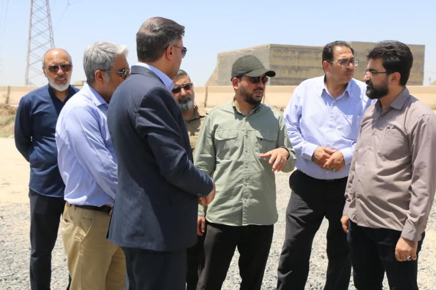 بازدید مهندس مجتبی یوسفی از پروژه احداث مسیر فشار قوی کوت‌عبدالله به مهدیس