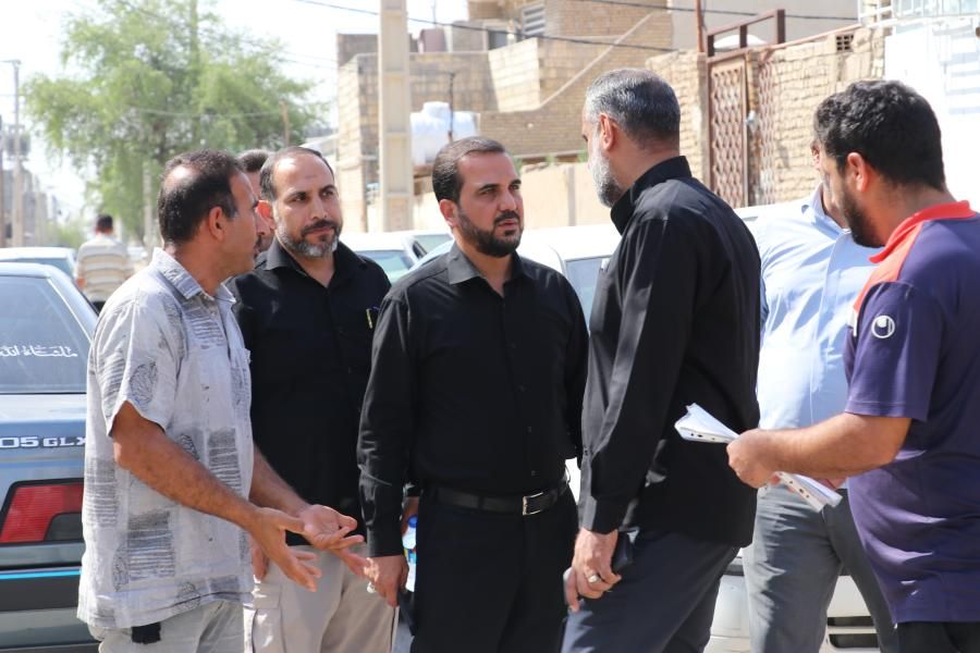 پیگیری میدانی نماینده اهواز برای رفع مشکل آب شرب محله نورآباد اهواز