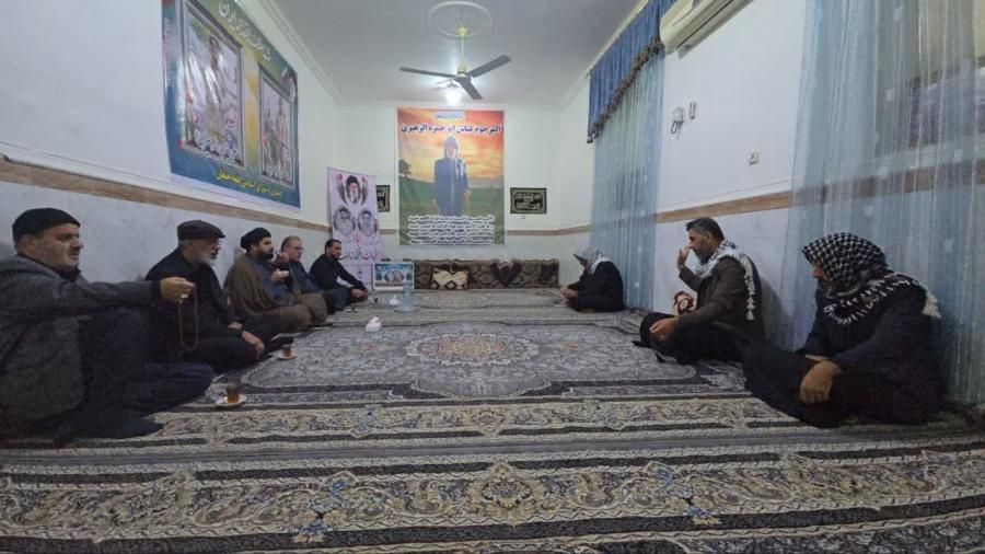 دیدار نماینده اهواز با خانواده شهیدان رضا و علی چعبی(زهیری) در قلعه چنعان شهرستان کارون