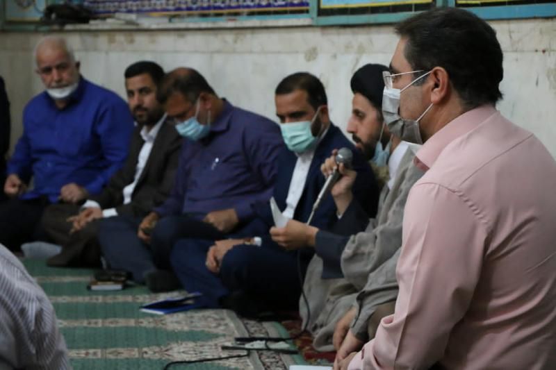 آئین افتتاحیه پروژه زیرسازی آسفالت و لوله گذاری روستای شیخ زهراب حمیدیه برگزار شد