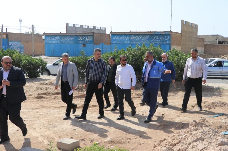 بازدید یوسفی از روند تکمیل مخزن عین دو اهواز