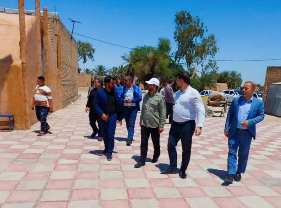 بازدید میدانی نماینده اهواز از پروژه‌های آبرسانی روستاهای بخش سویسه